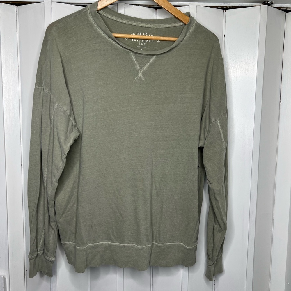 Aero Oversized Long Sleeve Boyfriend Tee Size Small